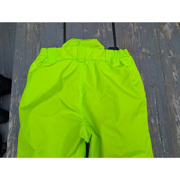 EleTop Insulated Bib Snow Pants | High-Vis Neon Green | Size Medium - Picture 5 of 6